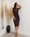 VESTIDO MIDI CHOCOLATE - Imagen 1
