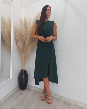 VESTIDO MIDI EVA VERDE - Imagen 1