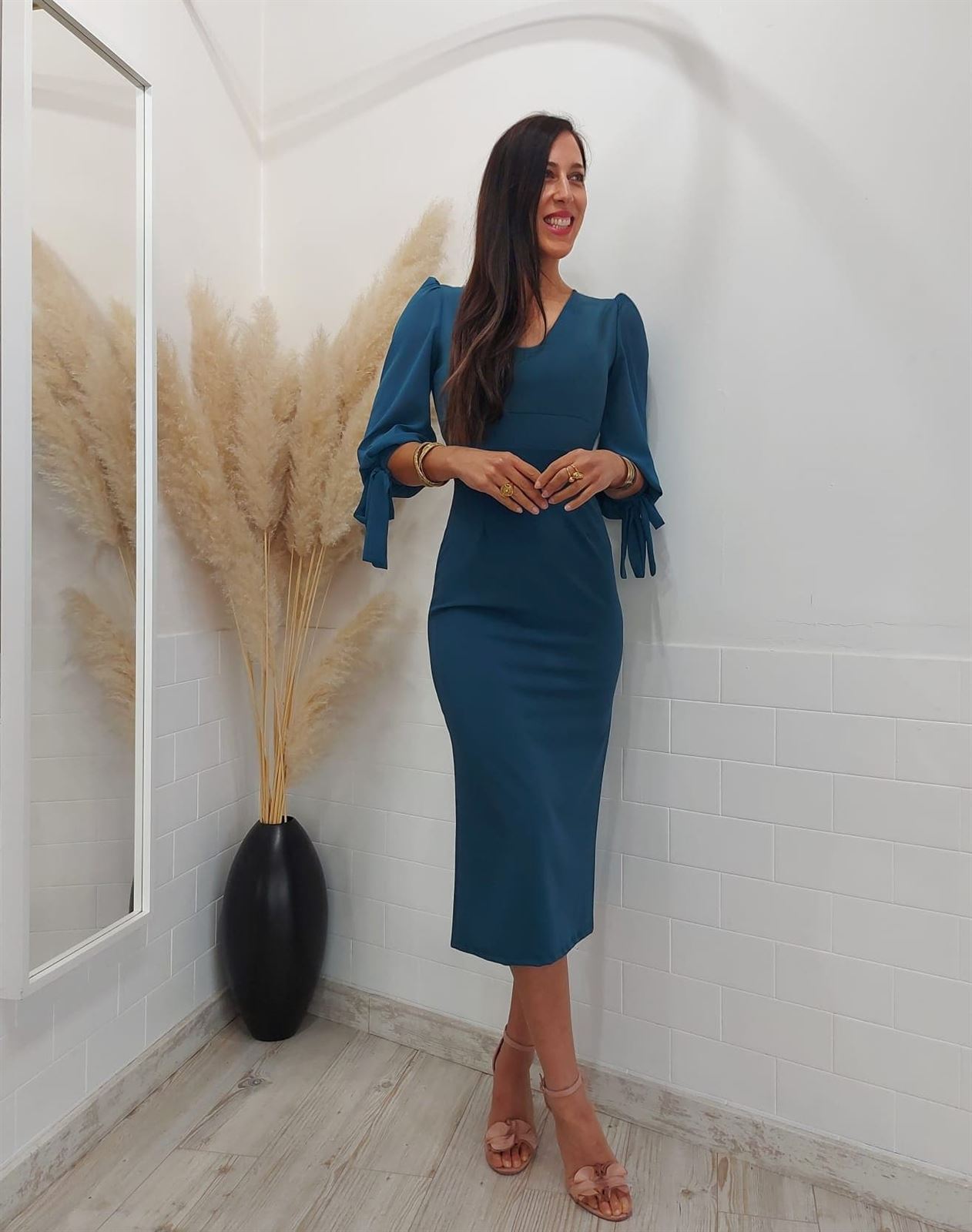 VESTIDO MIDI LUNA - Imagen 3
