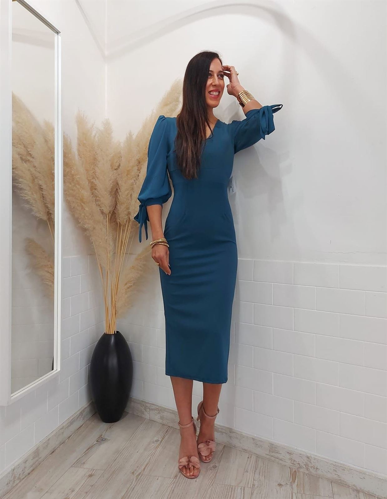 VESTIDO MIDI LUNA - Imagen 4