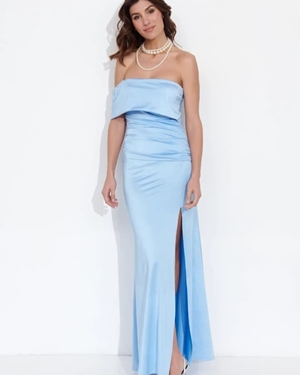 VESTIDO MINERVA CELESTE - Imagen 1