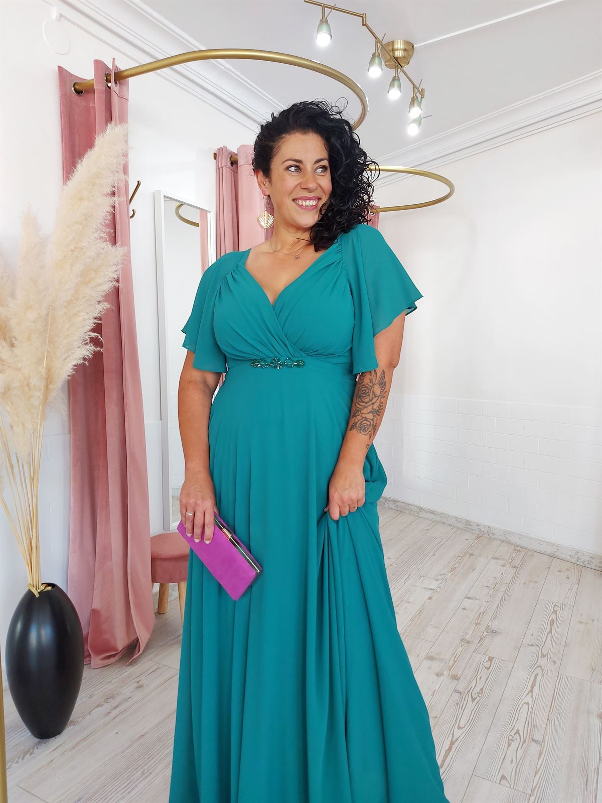 VESTIDO MIRIAM VERDE - Imagen 2