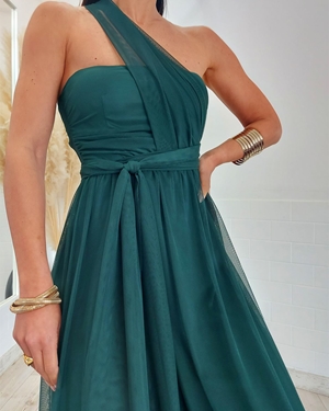 VESTIDO MULTIPOSICION TUL VERDE - Imagen 2