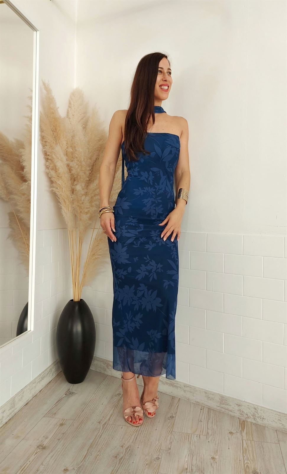 VESTIDO PARAISO AZUL - Imagen 6