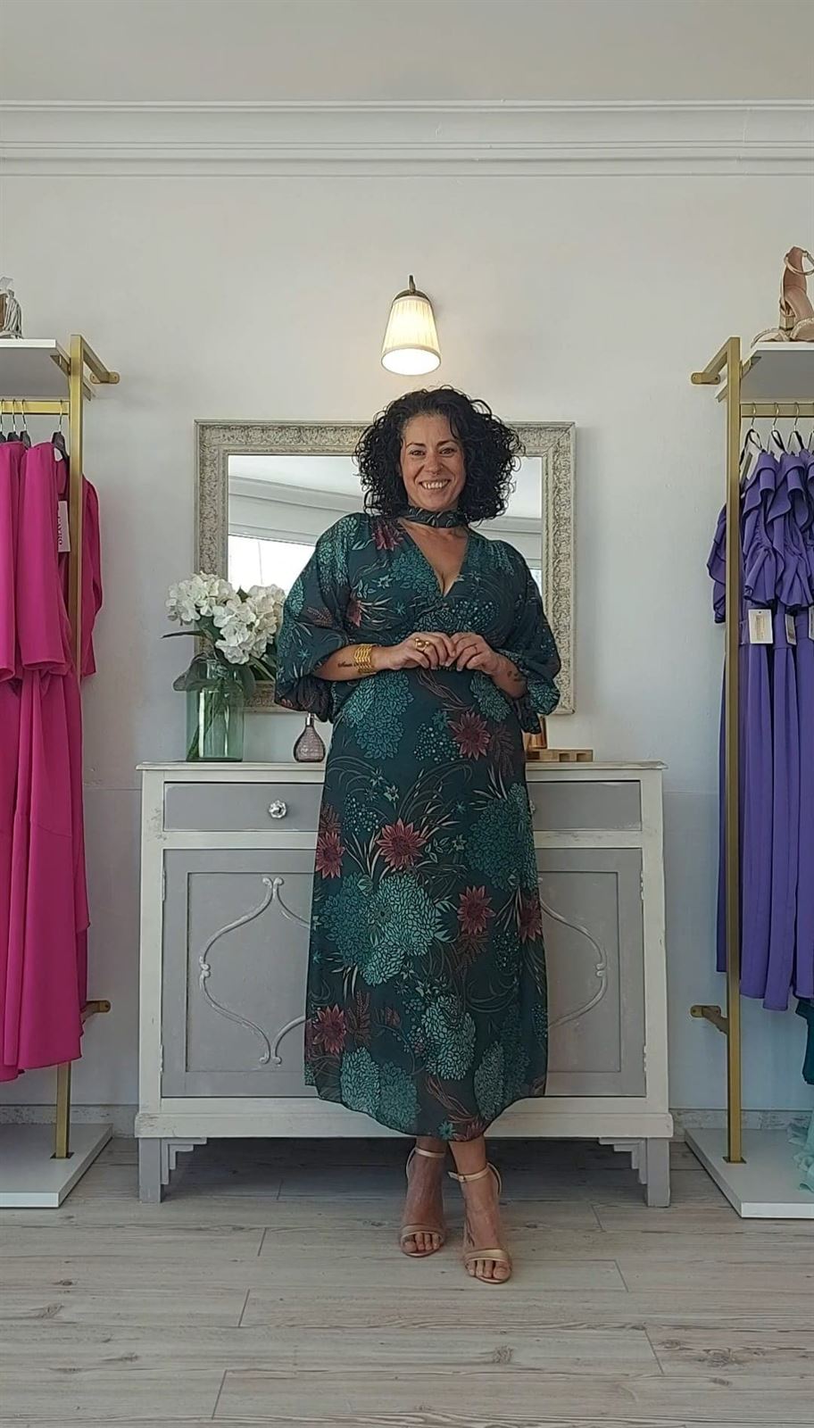 VESTIDO ROCIO VERDE - Imagen 1