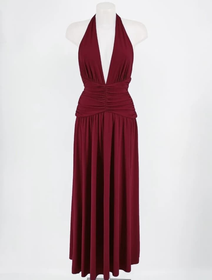 VESTIDO SALOU BURDEOS - Imagen 1