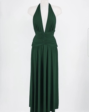 VESTIDO SALOU VERDE BOTELLA - Imagen 1