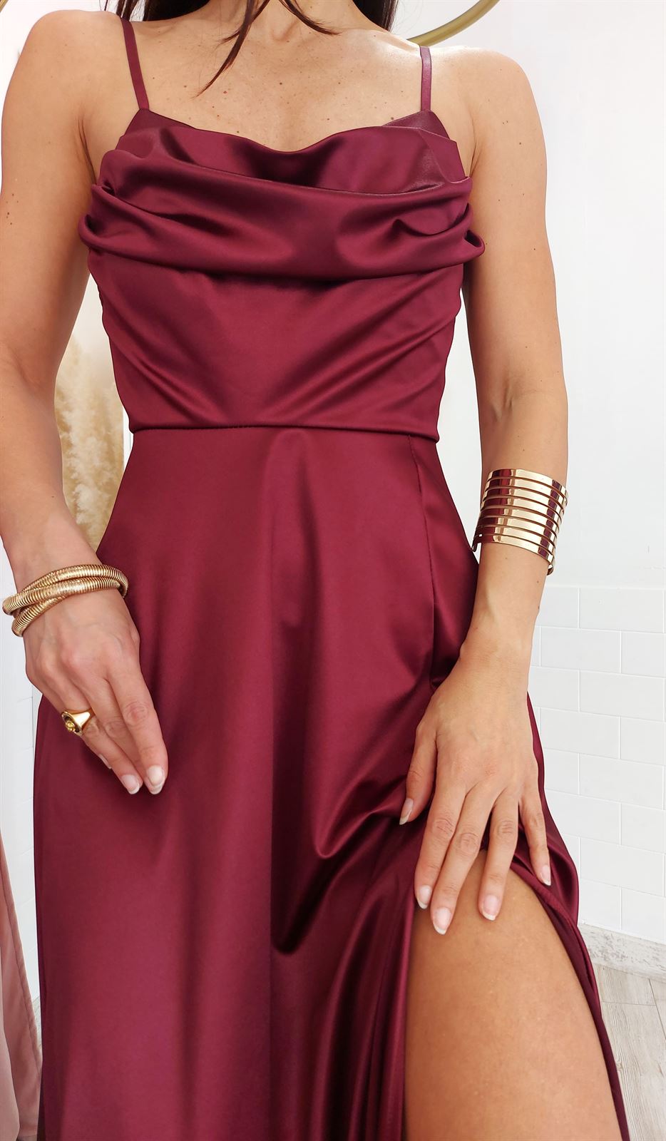 VESTIDO SHAIO BURDEOS - Imagen 2