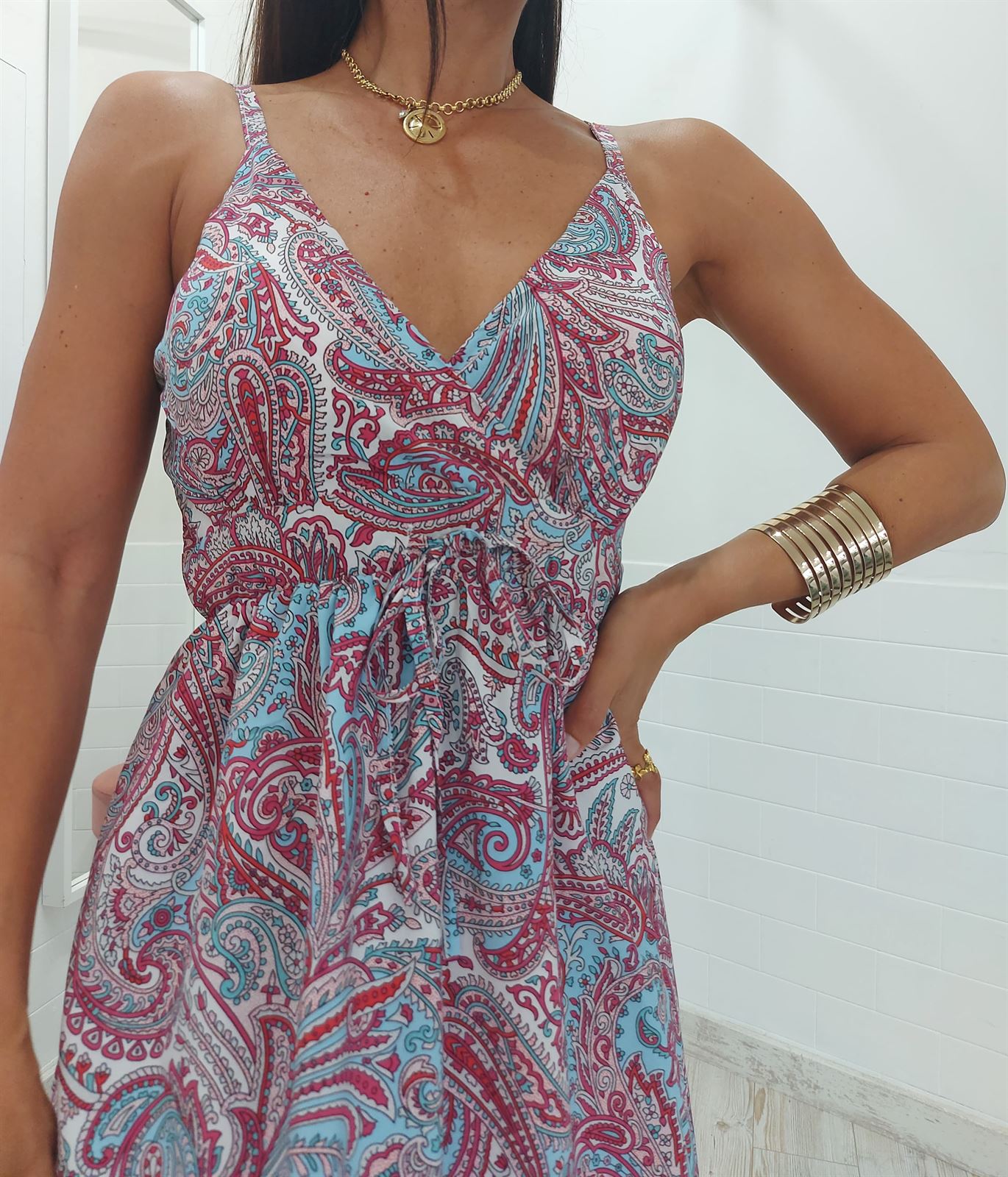 VESTIDO SUMMER ROSA - Imagen 2