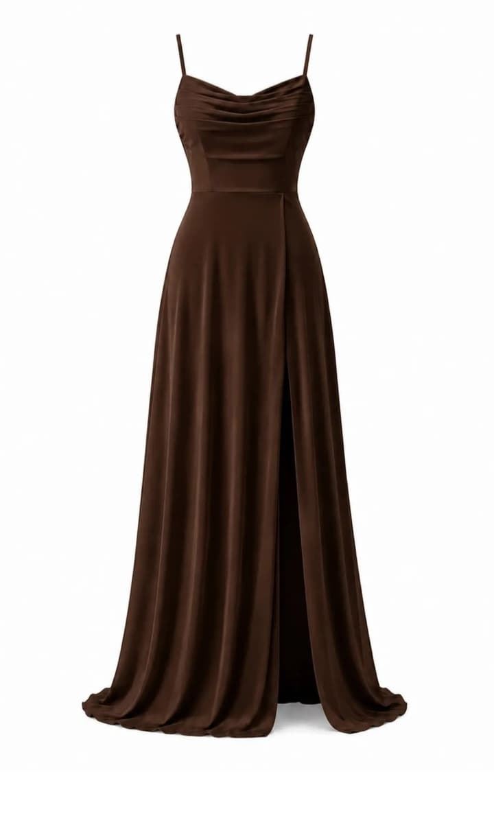 VESTIDO TANIA CHOCOLATE - Imagen 1