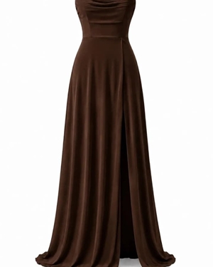 VESTIDO TANIA CHOCOLATE - Imagen 1