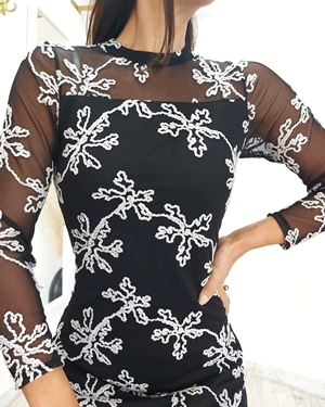 VESTIDO TUL BORDADO - Imagen 2