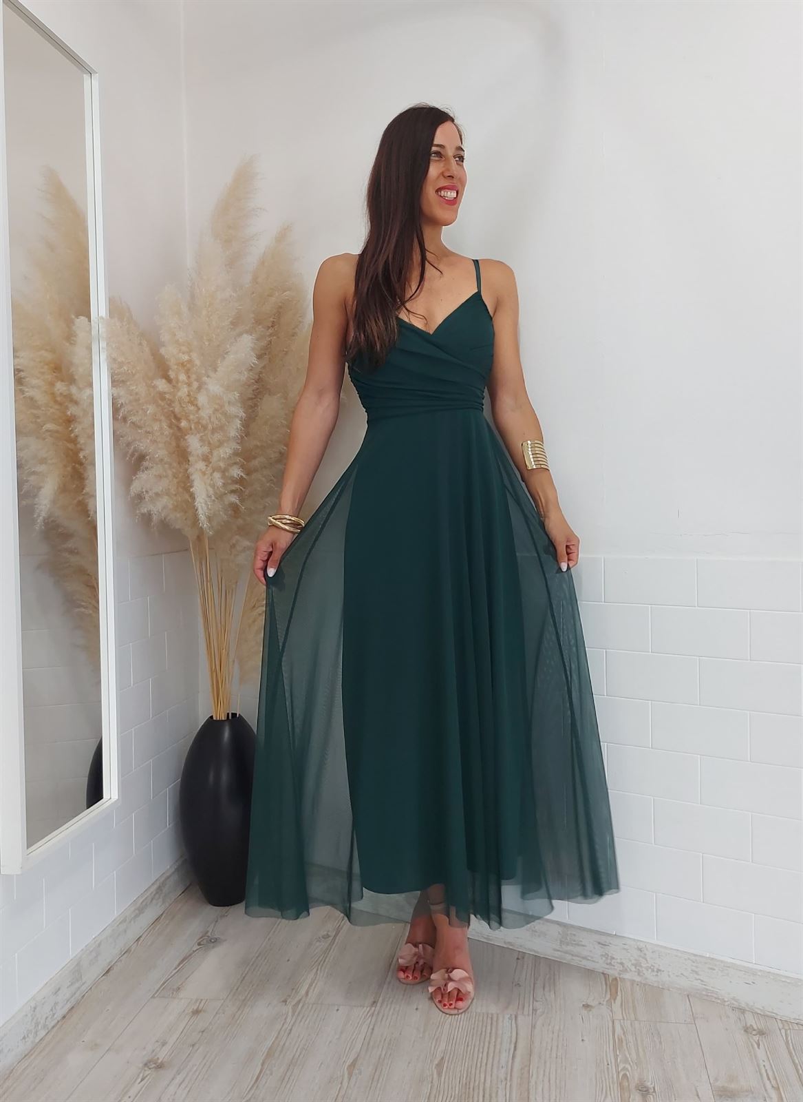 VESTIDO TUL LAZO BOTELLA - Imagen 1