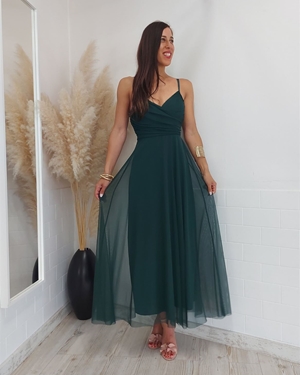 VESTIDO TUL LAZO BOTELLA - Imagen 1