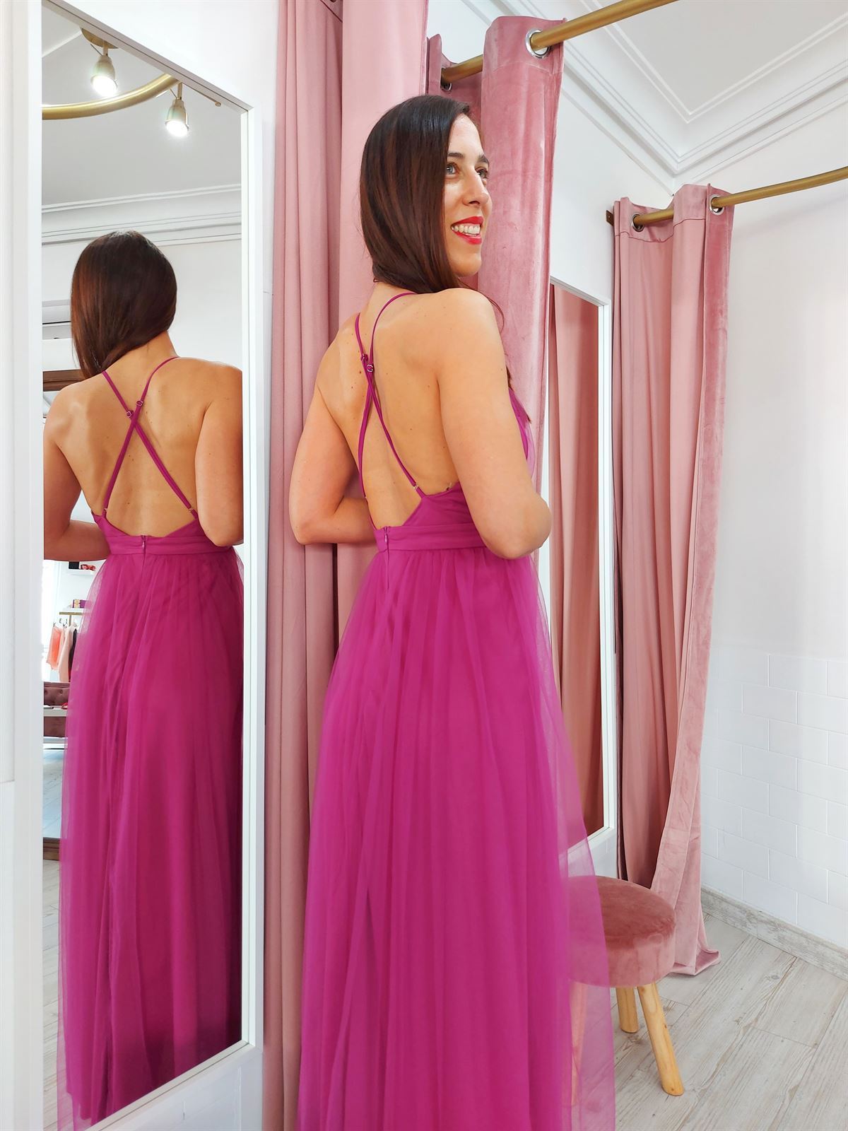 VESTIDO VALENTINA BUGANVILLA - Imagen 2