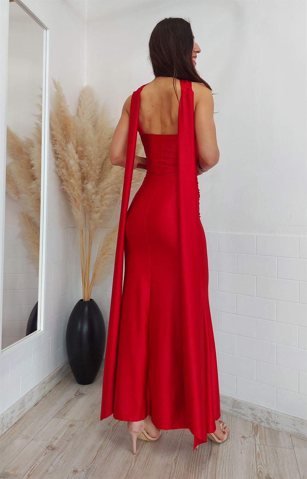 VESTIDO VALENTINA ROJO - Imagen 4