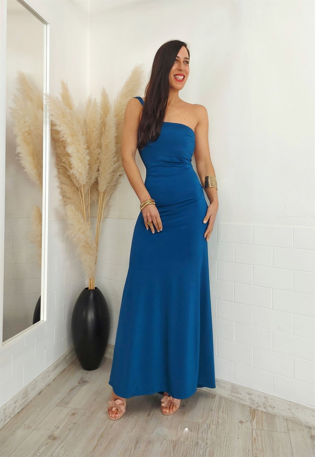 VESTIDO VEGA PETROLEO - Imagen 4