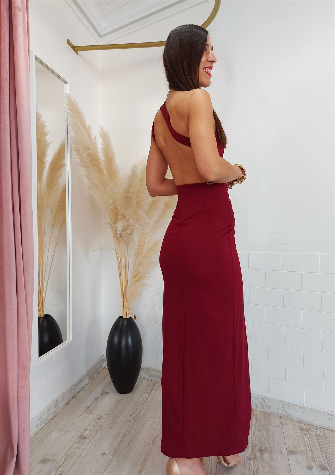 VESTIDO VENUS BURDEOS - Imagen 2