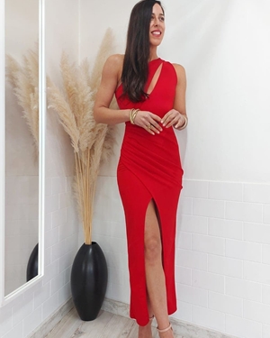 VESTIDO VENUS ROJO - Imagen 1