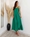 VESTIDO VERDE SATEN - Imagen 1