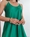VESTIDO VERDE SATEN - Imagen 2
