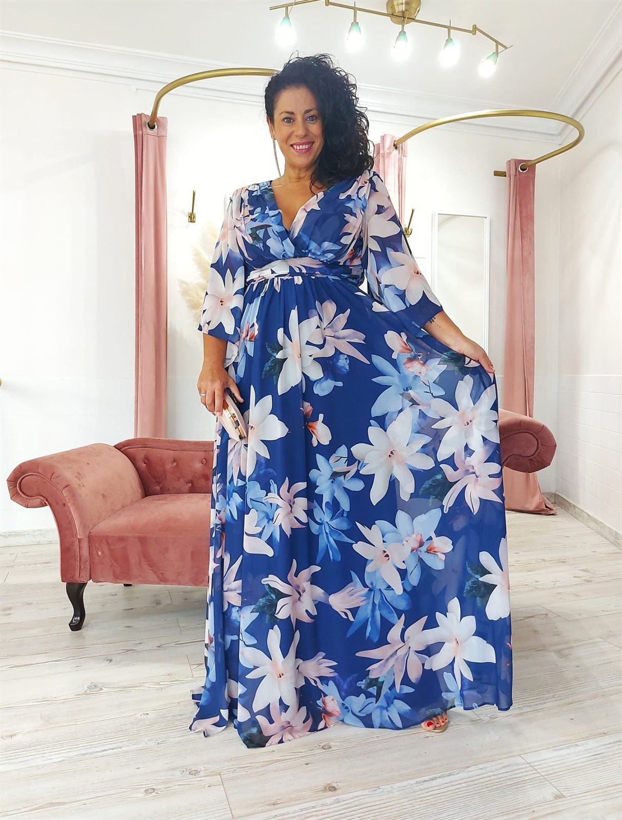 VESTIDO VERONA AZUL - Imagen 3