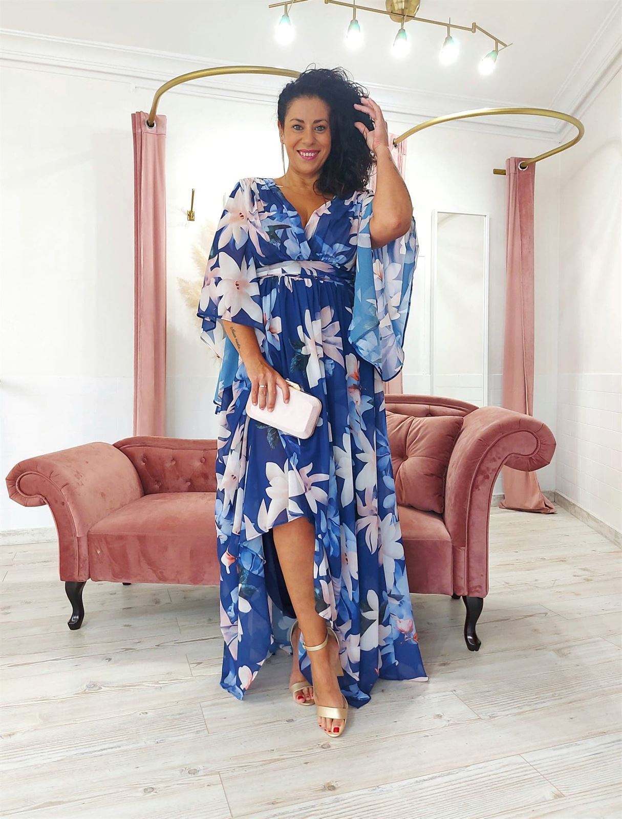 VESTIDO VERONA AZUL - Imagen 4